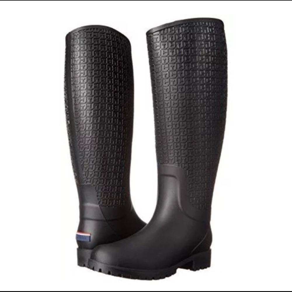 Tommy HILFIGER WOMEN’S RUBBER RAIN DROP RAIN BOOTS